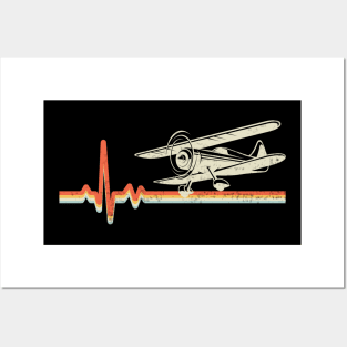 Pilot Funny Aviation Lover Quotes Airplane Heartbeat Posters and Art